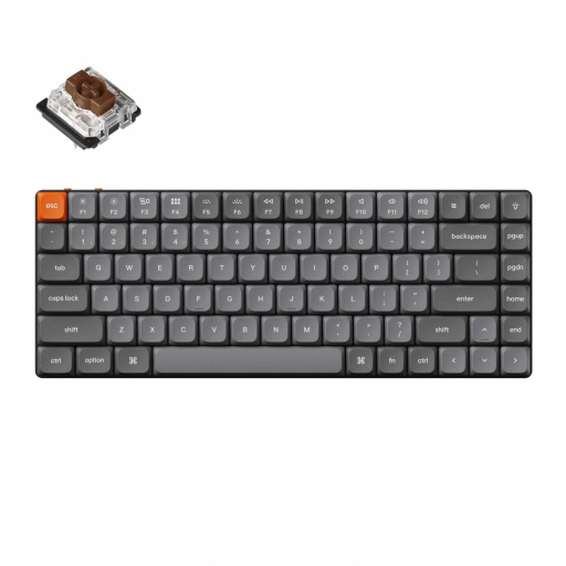 Keychron K3 Max keyboard Universal USB + RF Wireless + Bluetooth Grey