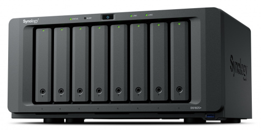 Synology DS1825+ 8 Bay (expandable to 18 bay) AMD Ryzen V1500B 4C 1 x 8 GB DDR4 ECC SODIMM