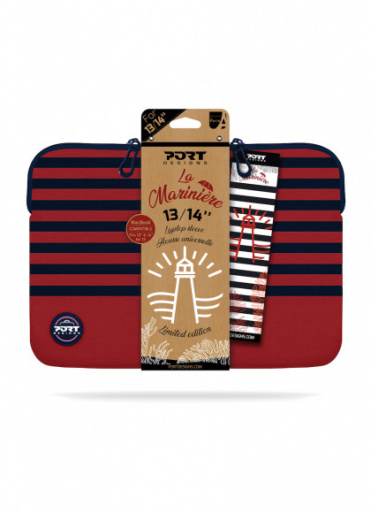 Port Designs La Marinière 35.6 cm (14") Sleeve case Navy, Red