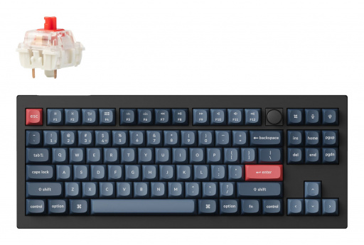 Keychron V3 Max keyboard Universal RF Wireless + Bluetooth Black, Grey