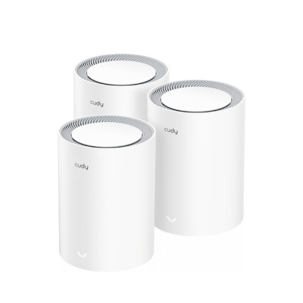 Cudy M3000 3-PACK mesh wi-fi system Dual-band (2.4 GHz / 5 GHz) Wi-Fi 6 (802.11ax) Grey, White 1 Internal