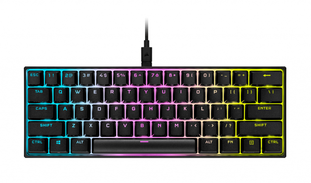 Corsair K65 RGB Mini keyboard Gaming USB QWERTY US English Black