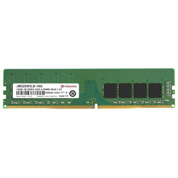 Transcend JetRam JM3200HLB-16G memory module 16 GB 2 x 8 GB DDR4