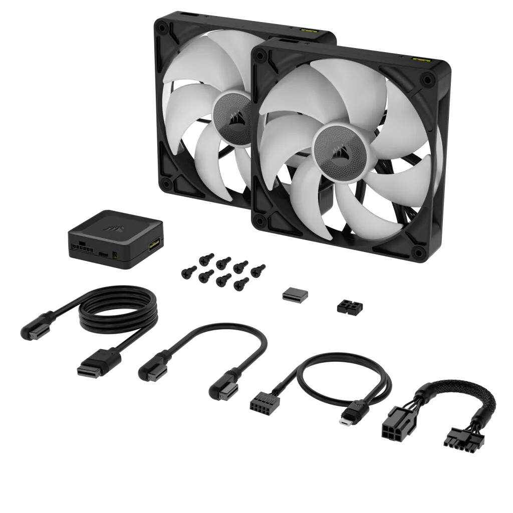 Corsair iCUE LINK RX140 RGB Computer case Fan 14 cm Black 2 pc(s) - Image 3