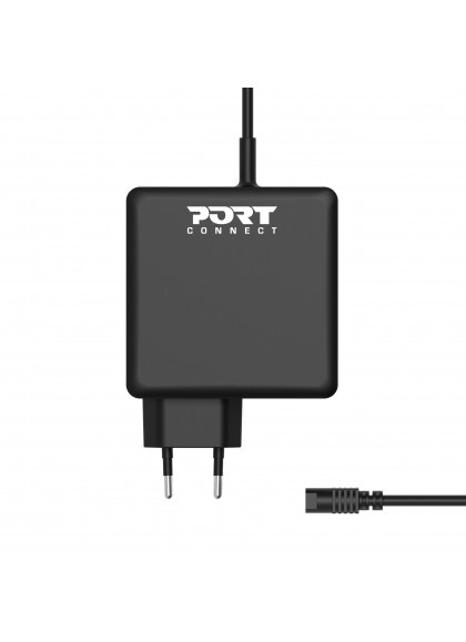 Port Designs 900093B-EU mobile device charger Laptop, Universal Black AC Indoor