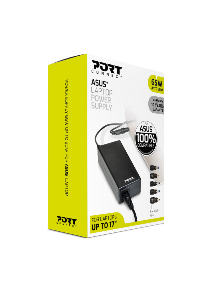 Port Designs 900093-AS power adapter/inverter Indoor 90 W Black