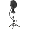 LORGAR Voicer 721, Gaming Microphone, Black, USB condenser microphone with tripod stand, pop filter, including 1 microphone, 1 H